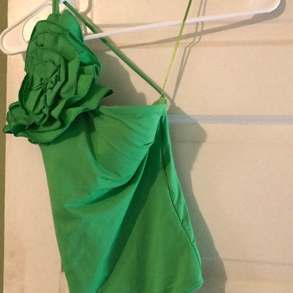 ZARA Floral Swimsuit Green - Picture 6 of 6